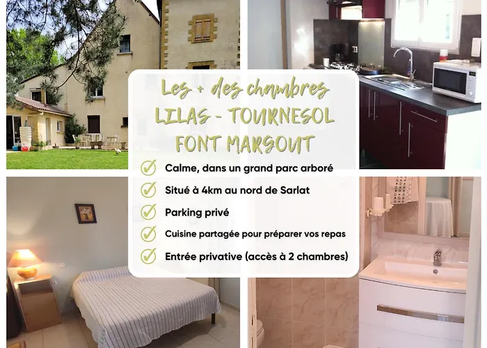 A Font Margout - Calme - 4km De - Petit-dejeuner Bed & Breakfast *